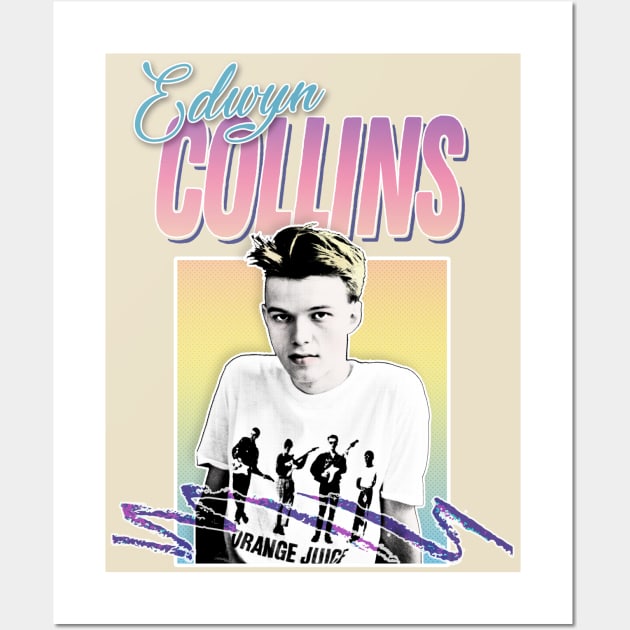 Edwyn Collins / Orange Juice 80s Styled Tribute Design Wall Art by DankFutura